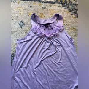 Lilac flower tank